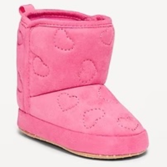 Old Navy Other - Old Navy Quilted Heart Boots for Baby